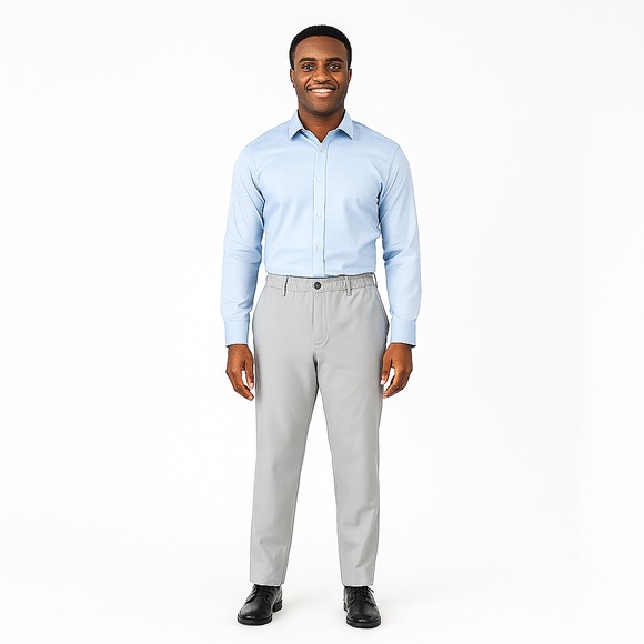 Marc New York Men’s Light Gray Slacks Size 38/32 – Stretch Comfort Fit - Picture 1 of 7